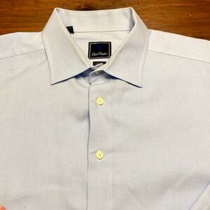 David Donahue Light Blue Dress Shirt 18.5 36/37
